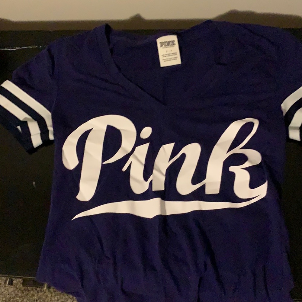 PINK purple v-neck top